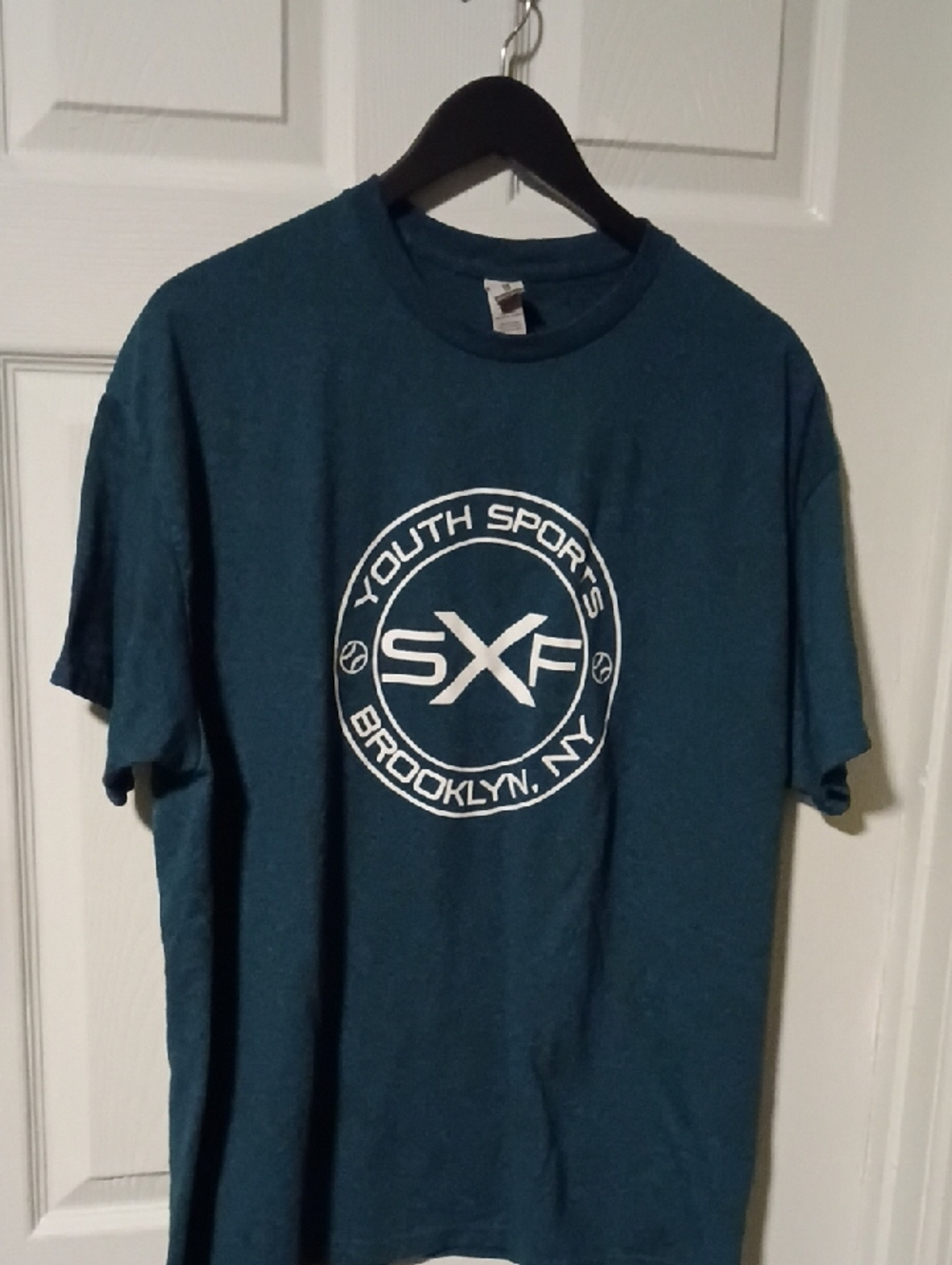 Gildan Teal Short-Sleeve SXF Brooklyn NY Graphic Tee